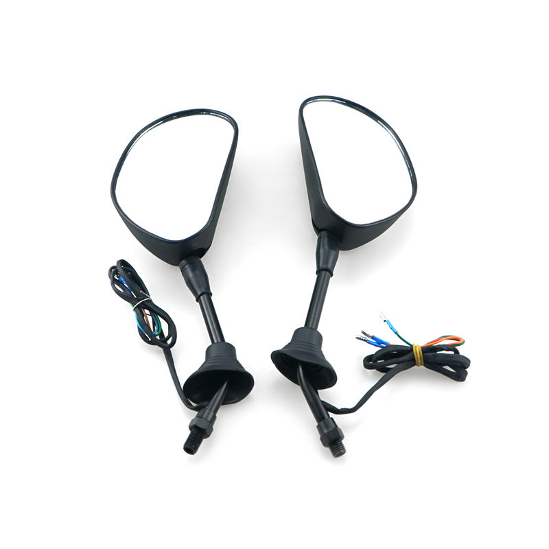 New Product Universal Motorcycle Side Rear View Mirror Motorcycle Rearview Mirror With Turn Signal Indicator Led Lights
