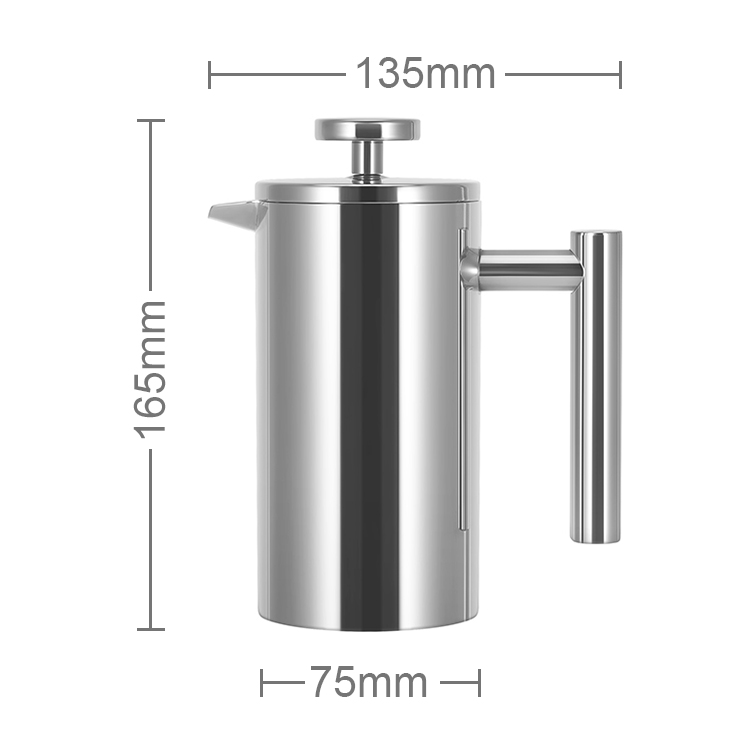 Bulk Sale Double-Wall Stainless Steel French Press