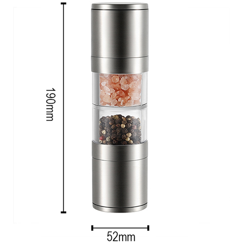 ODM 2 in 1 Stainless Steel Manual Salt and Pepper Grinder