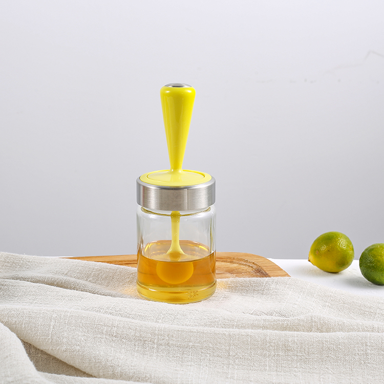 Wholesale Breakfast Tools Honey Jam Glass Jars with Spoon
