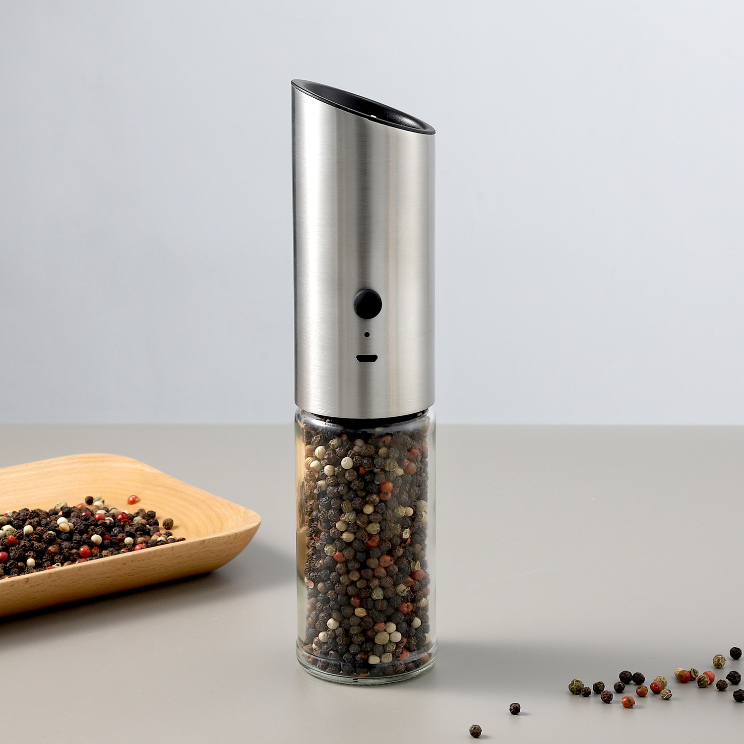 Wholesale Rechargeable USB Gravity Salt and Pepper Grinder