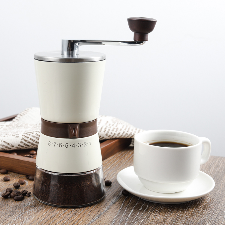 ODM Hand Manual Coffee Grinder with Conical Burr Blade 