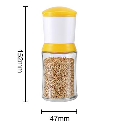 ODM Compact Salt Pepper Grinder With Glass Jar