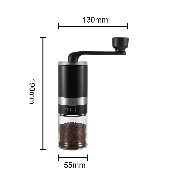 Stainless Steel Manual Coffee Grinder with Plastic Handle