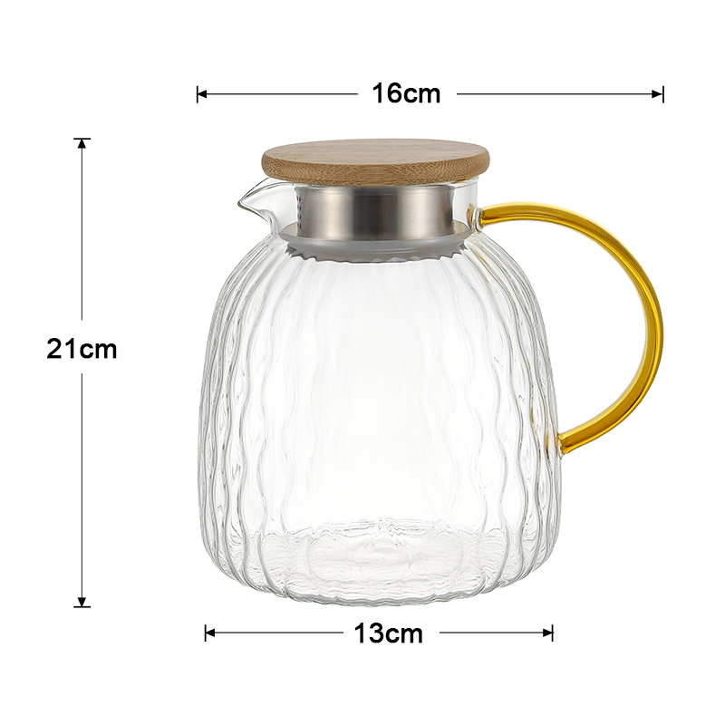 1800ml High Borosilicate Glass Water Container