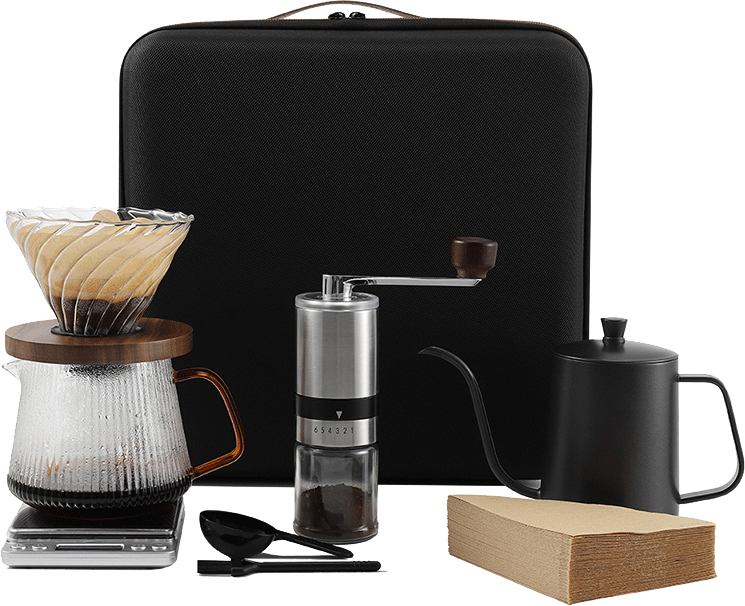 ODM-kundenspezifisches manuelles Kaffeemühlen-Mahlwerk-Set