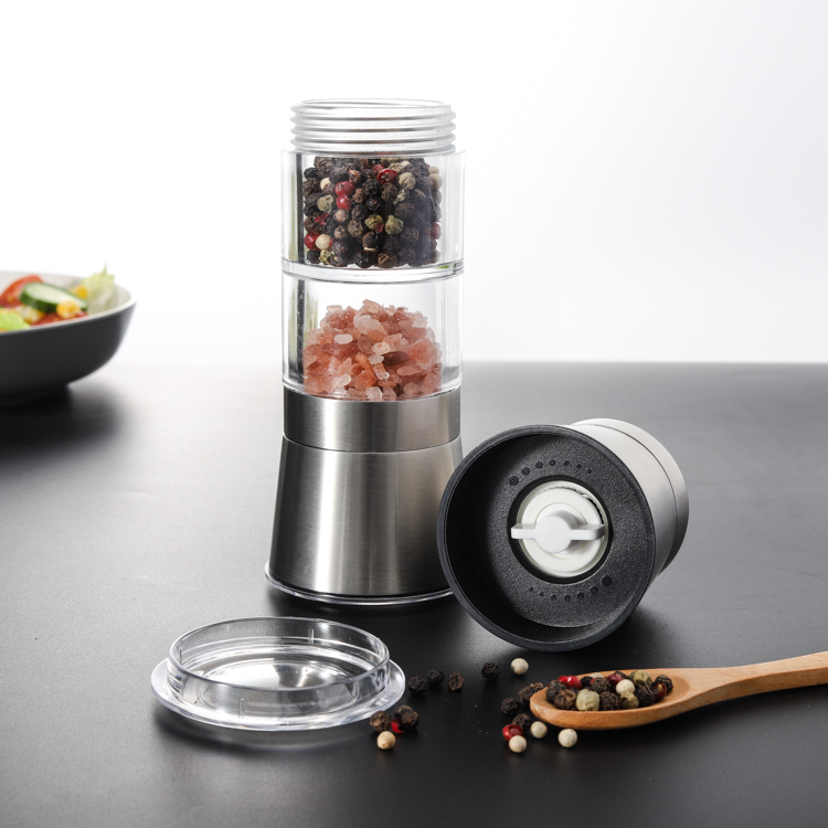 Accept Customized Salt and Pepper In One Grinder