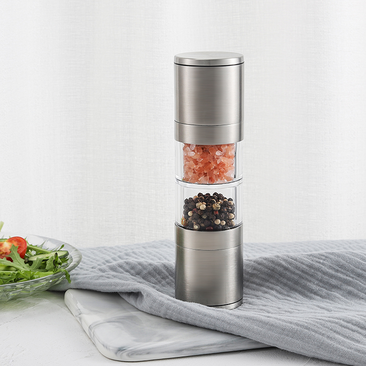 Bulk Combined Salt and Pepper Mill with Acrylic Bottle