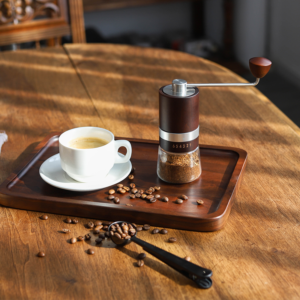 Personalised Elegant Wooden Manual Coffee Mill