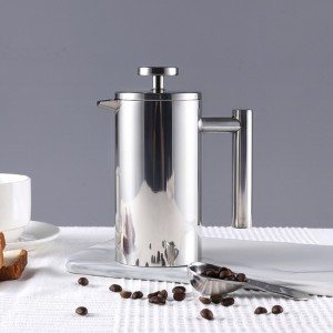 Doble-Wall Stainless Steel French Press: Taas-kalidad nga Brewing Excellence