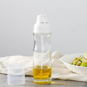 Botella de vidrio en aerosol de aceite de oliva personalizada