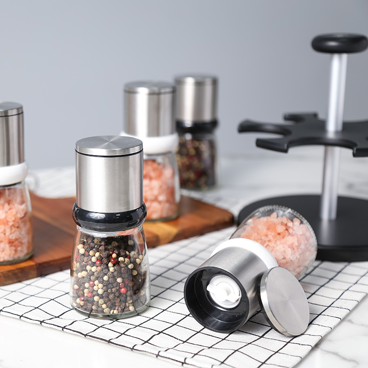 Wholesale 6-Piece Pepper Salt Grinder Set 6