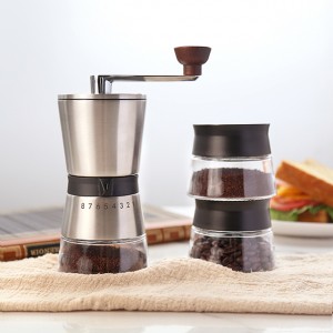 Aceite conjunto personalizado de moedor de café com rebarbas manuais