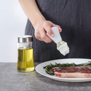 Pennello per olio da cucina personalizzato ODM con bottiglia di vetro