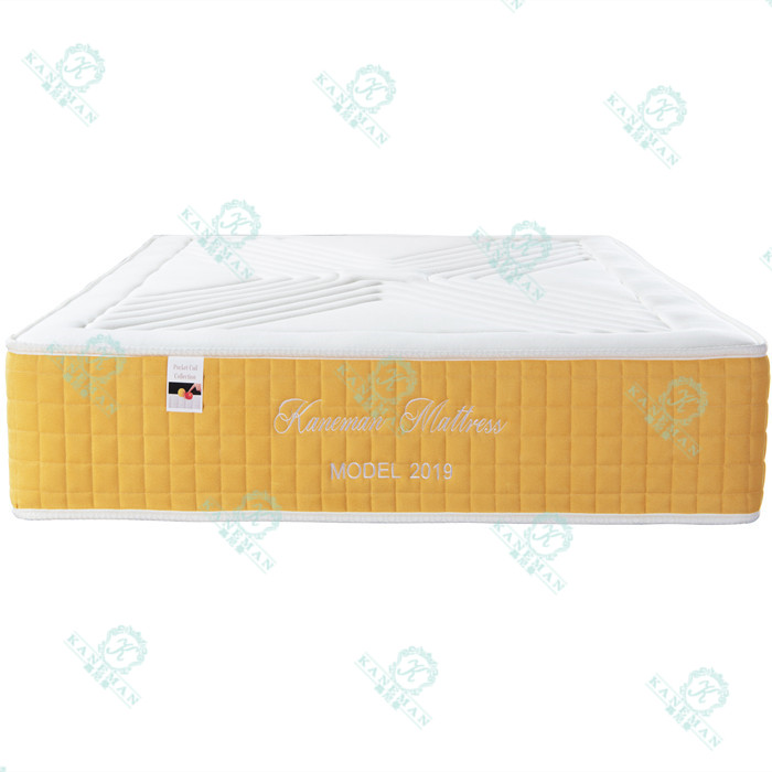 Best sleep 12inch pocket spring mattress custom thick bedroom mattress for sale