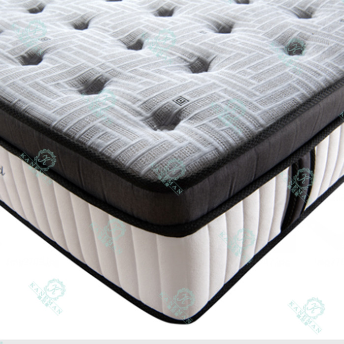 Luxury Queen King Pocket Spring attress in a Box Hybrid Roll Up memory Foam Mattress