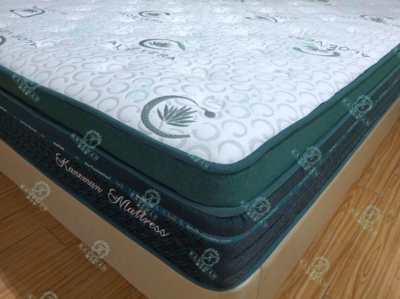 مرتبة سرير مخصصة 30 سم مرتبة ذات نوابض جيبية ملفوفة بالفراغ من الألوة فيرا -1 (3)