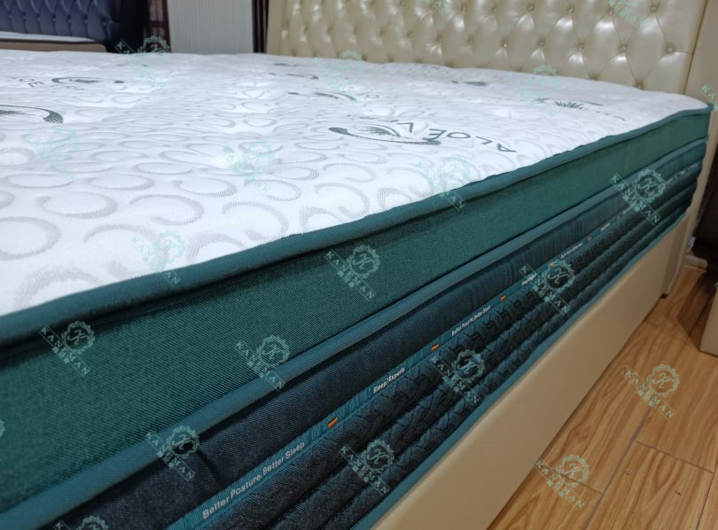مرتبة سرير مخصصة 30 سم مرتبة ذات نوابض جيبية ملفوفة بالفراغ من الألوة فيرا -1 (5)