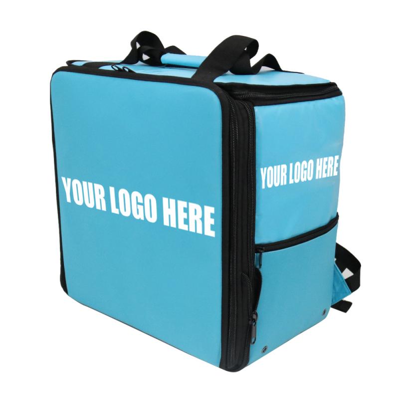अनुकूलन योग्य लोगो OEM बड़ा नीला डिलीवरी बैग बैकपैक