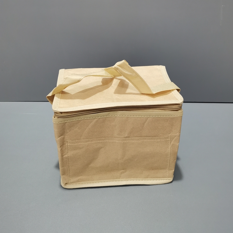 Borsa termica per alimenti personalizzata EcoCooler Bag in tessuto Tyvek per servizio di consegna o catena del freddo ACD-CW-004