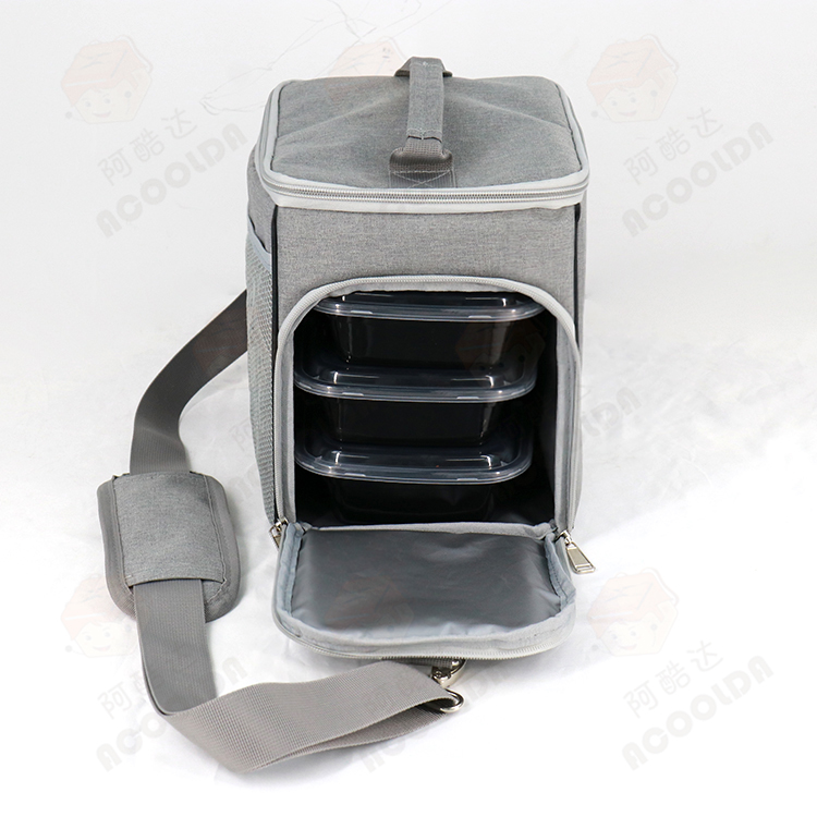 Τσάντα μεσημεριανού ψυγείου με μόνωση πολυεστέρα για κουτί γεύματος ACD-CM-004