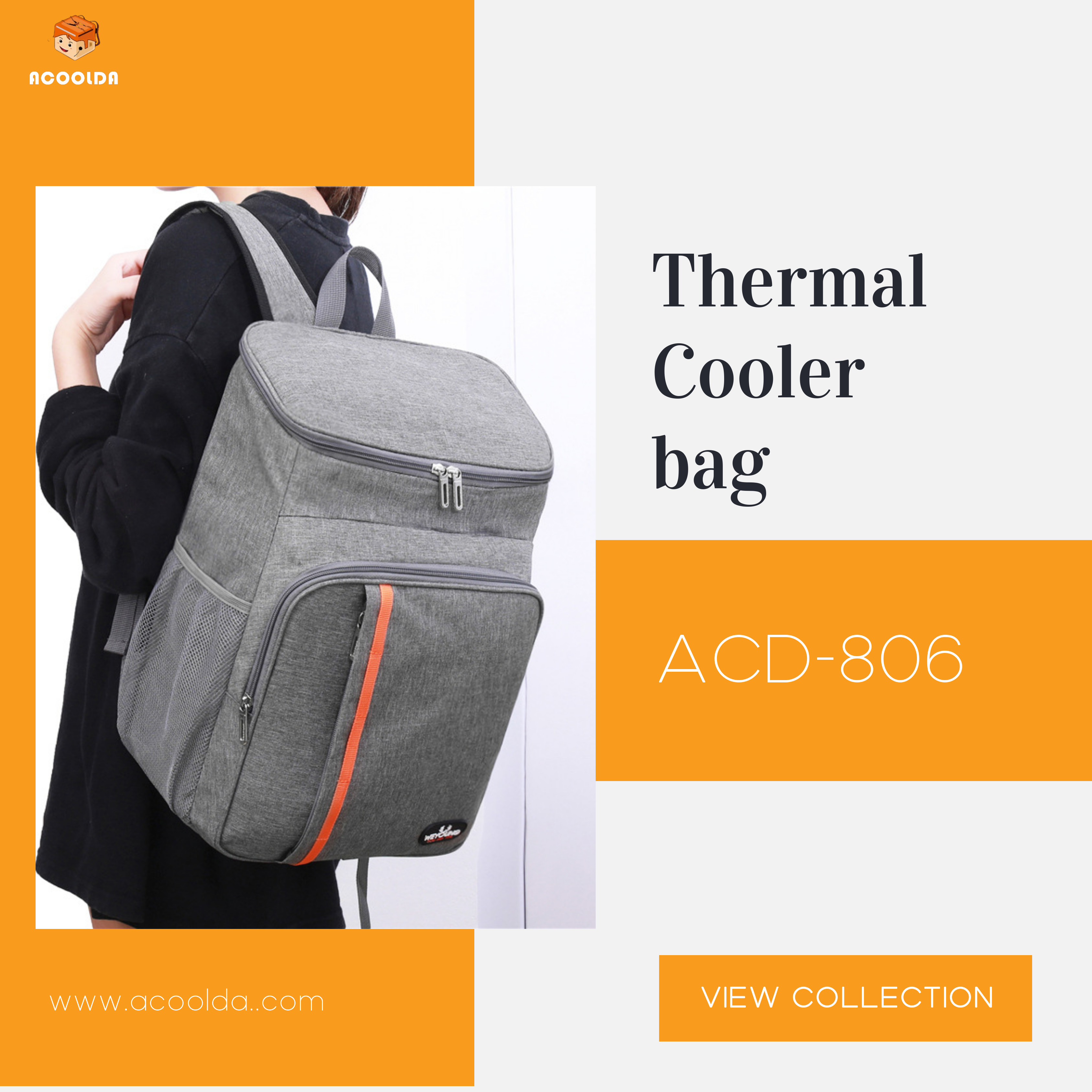 Детская сумка для обеда Acolda с симпатичной и портативной изолированной сумкой для обеда ACD806