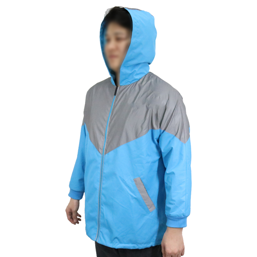 Maßgeschneiderte wasserdichte und atmungsaktive Jacke für Lebensmittellieferdienste mit reflektierendem ACD-CLOTH-007