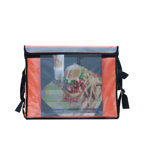 वाईफ़ाई/ब्लूटूथ ACD-M-009 के साथ निजीकृत अतिरिक्त बड़े इंसुलेटेड एलईडी फूड डिलीवरी बैग