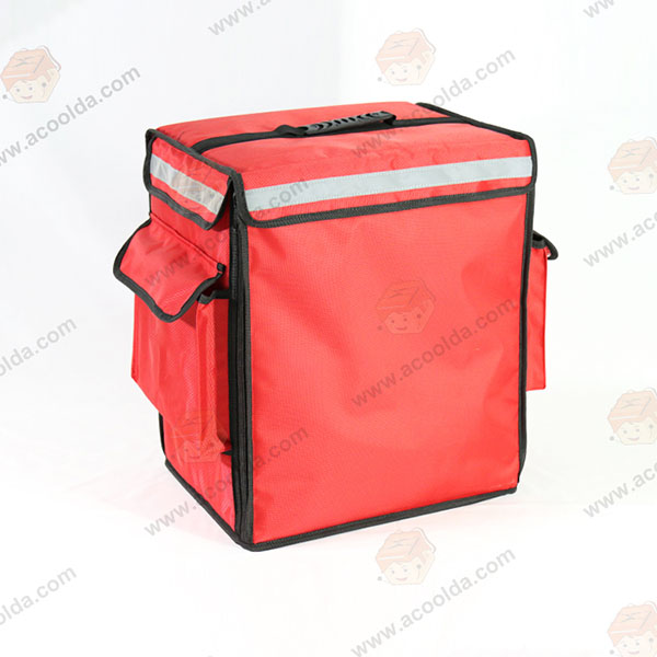 Acoolda Thiết kế màu đỏ tái sử dụng cho túi giao hàng OEM Trung Quốc cho nhà hàng