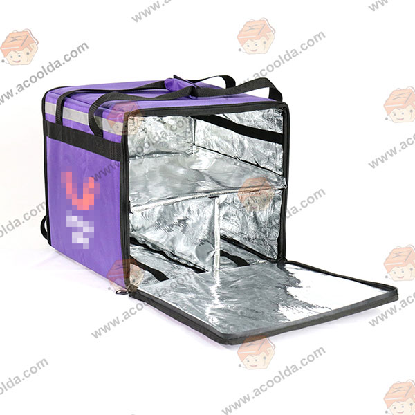 Індивідуальні ізольовані сумки для доставки їжі для піци на 64 л для скутера/велосипеда ACD-B-014