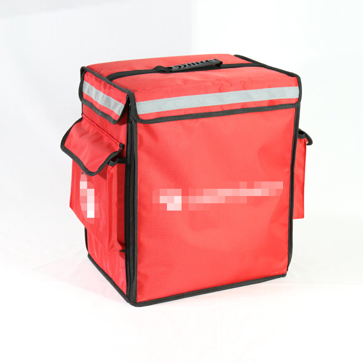 El refrigerador termal aislado personalizado de la entrega de comida de la pizza del almuerzo empaqueta el bolsillo lateral ACD-B-011 60L