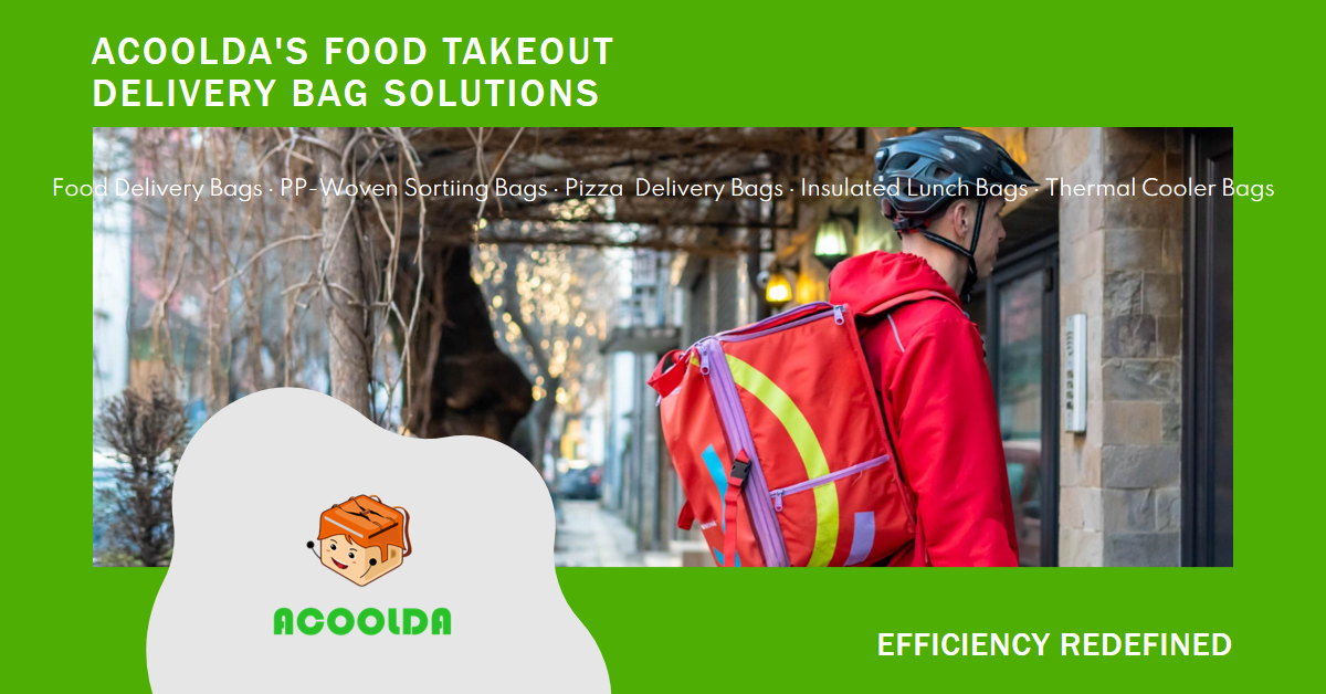 L'efficacité redéfinie : les solutions de sacs de livraison de plats à emporter d'ACOOLDA