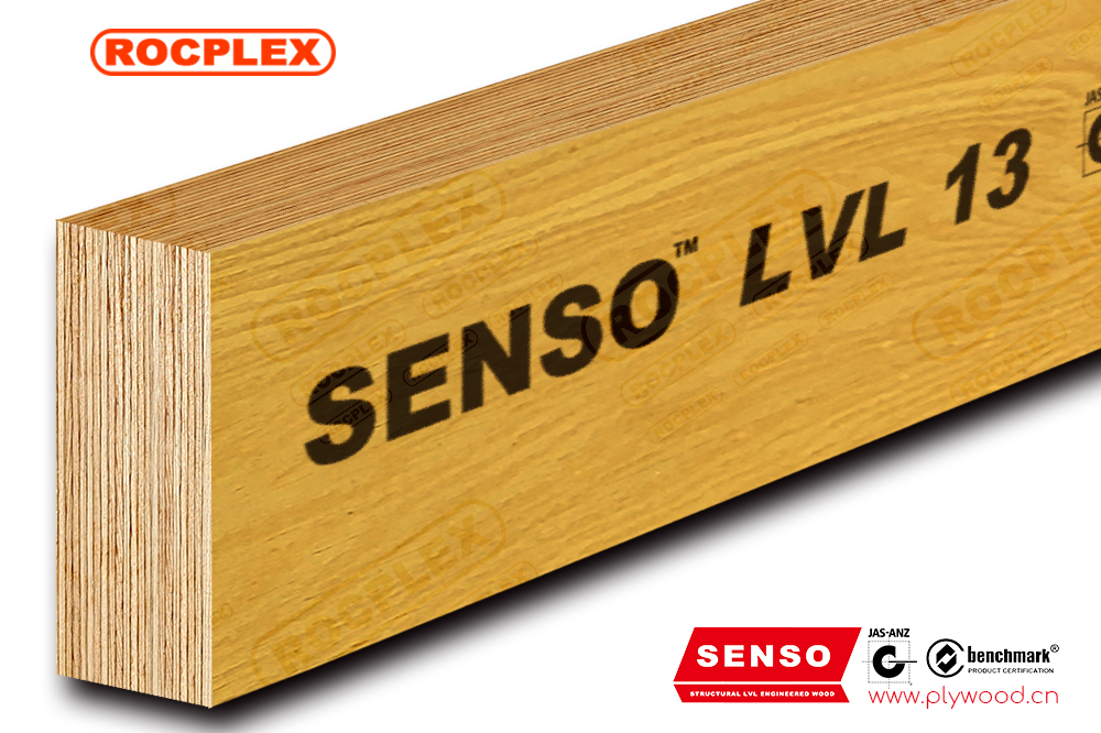 سازه LVL E13 چوب مهندسی شده LVL تیرهای LVL 130 x 45mm H2S درمان شده SENSO قاب LVL 13