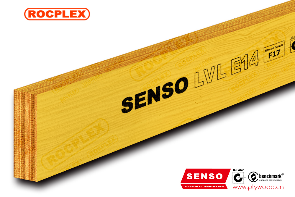 Struktuurne LVL E14 projekteeritud puit LVL talad 240 x 65 mm H2S töödeldud SENSO raam LVL F17