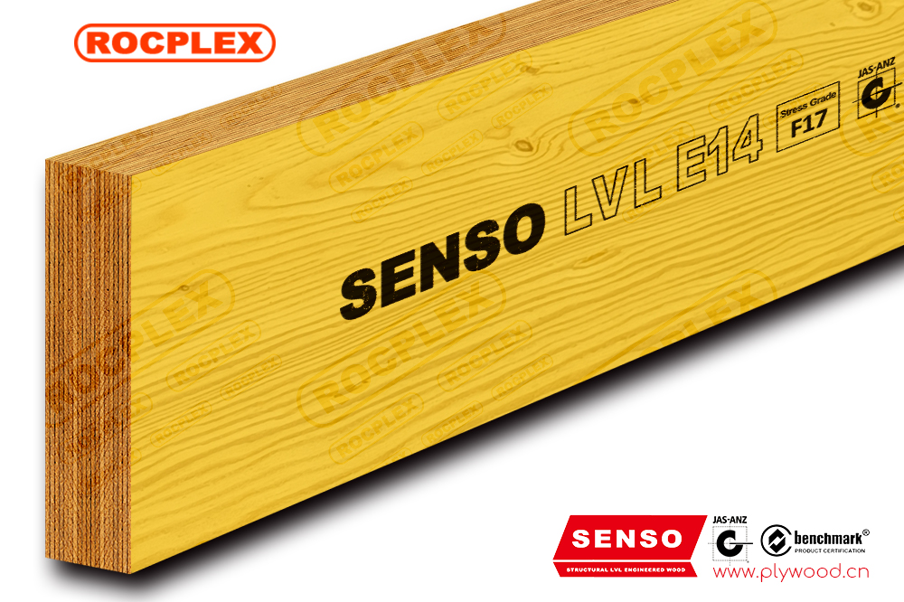 Konstrukční LVL E14 Konstrukční dřevo LVL Nosníky 300 x 63 mm H2S ošetřené rámování SENSO LVL F17