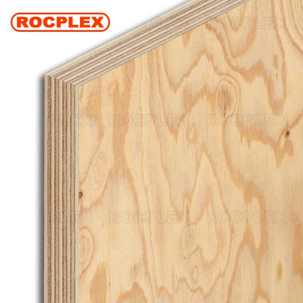 CDX Pine Plywood 2440 x 1220 x 15mm CDX Grade Ply (Comune: 19/30 in. 4 ft. x 8 ft. CDX Project Ply...