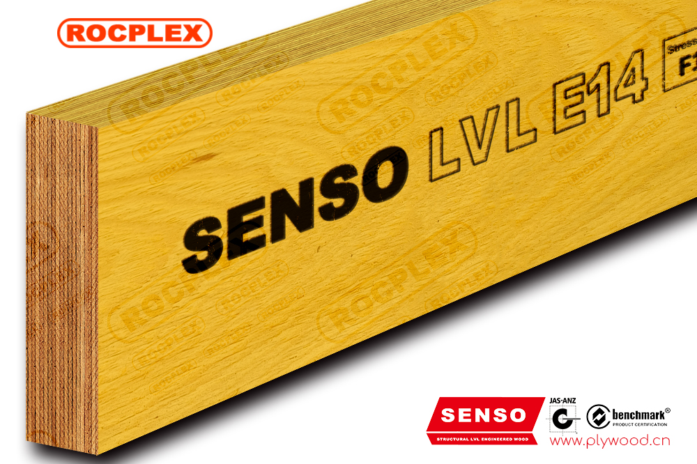 سازه LVL E14 چوب مهندسی شده LVL تیرهای LVL 200 x 45 میلی متر H2S دارای فریم SENSO LVL F17