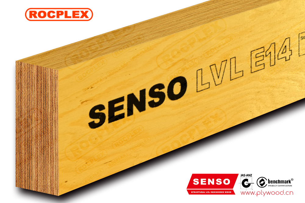 Structural LVL E14 Engineered Wood LVL Beams 130 x 45mm H2S Treated SENSO Framing LVL F17