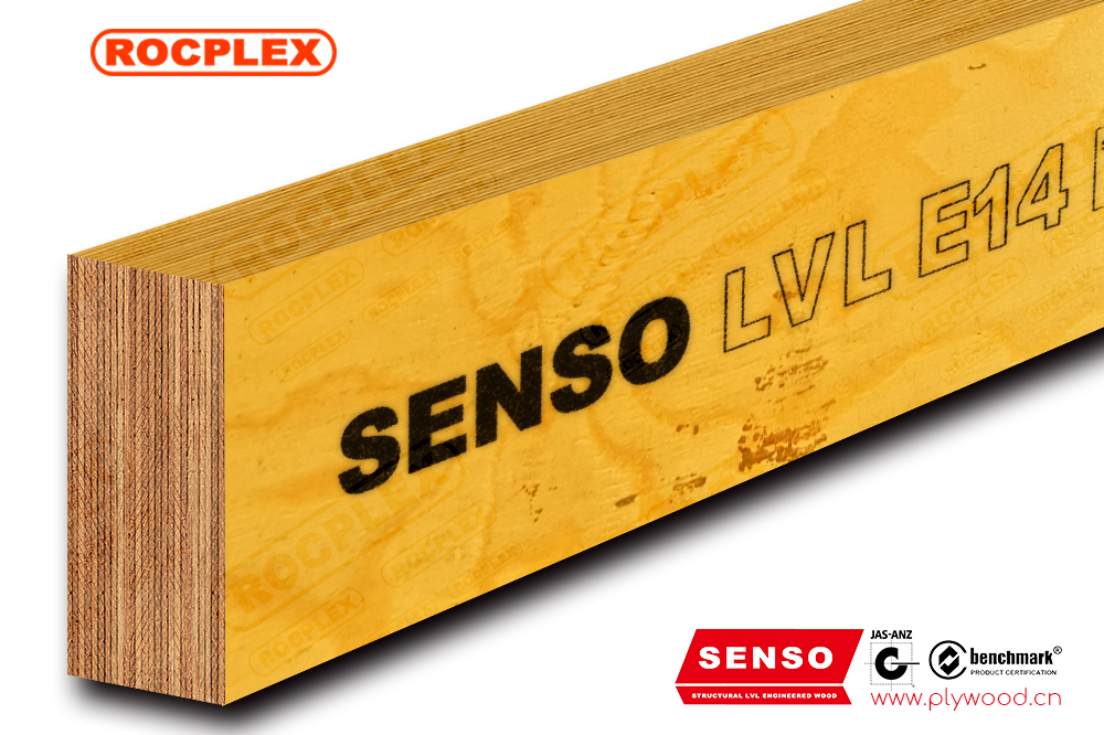 Struktureel LVL E14 hout LVL balken 120 x 45 mm H2S behannele SENSO framing LVL F17