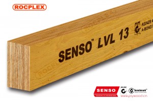 ဖွဲ့စည်းတည်ဆောက်ပုံ LVL E13 Engineered Wood LVL Beams 90 x 45mm H2S ပြုလုပ်ထားသော SENSO Framing LVL 13
