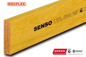 LVL estrutural E14 projeta vigas de madeira LVL 240 x 45mm H2S tratada SENSO que enquadra LVL F17