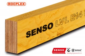 Strukturele LVL E14-gemanipuleerde hout LVL-balke 120 x 45 mm H2S-behandelde SENSO-raamwerk LVL F17