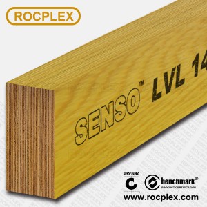 SENSO-raam 120 X 35 mm F17 LVL H2S-behandelde strukturele LVL-gemanipuleerde houtbalke E14