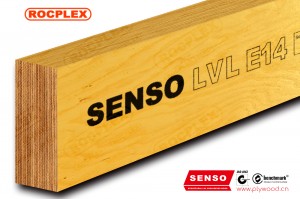 Vigas estructurales LVL E14 de madera de ingeniería LVL de 130 x 45 mm con tratamiento H2S Estructura SENSO LVL F17