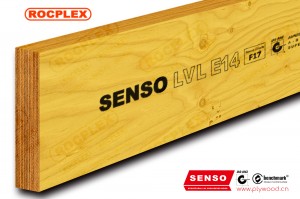 Конструкційні LVL E14 Дерев’яні балки LVL 360 x 63 мм, оброблені H2S SENSO, каркас LVL F17