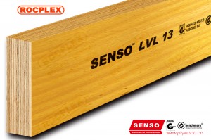 ဖွဲ့စည်းတည်ဆောက်ပုံ LVL E13 Engineered Wood LVL Beams 240 x 63mm H2S ပြုလုပ်ထားသော SENSO Framing LVL 13