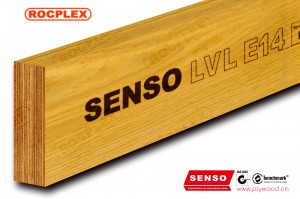 ໂຄງສ້າງ LVL E14 Engineered Wood LVL Beams 170 x 45mm H2S ຮັບການປິ່ນປົວ SENSO Framing LVL F17