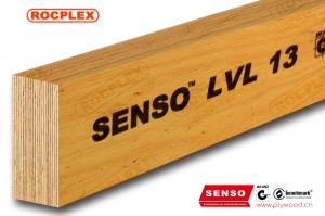 Vigas estructurales LVL E13 de madera de ingeniería LVL de 120 x 45 mm con tratamiento H2S Estructura SENSO LVL 13