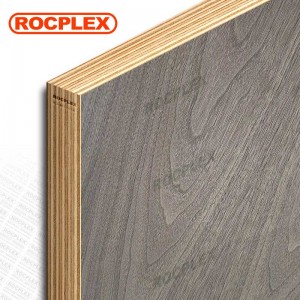 Black Walnut Fancy Plywood Board 2440 * 1220 * 18mm ( Komon: 3/4 x 8′ x 4′. Pangdekorasyon nga Black Walnut Ply )