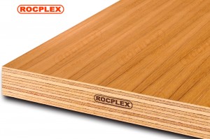 Teak Fancy Plywood Board 2440 * 1220 * 18mm ( E tloaelehileng: 3/4 x 8′ x 4′. Decorative Teak Ply )